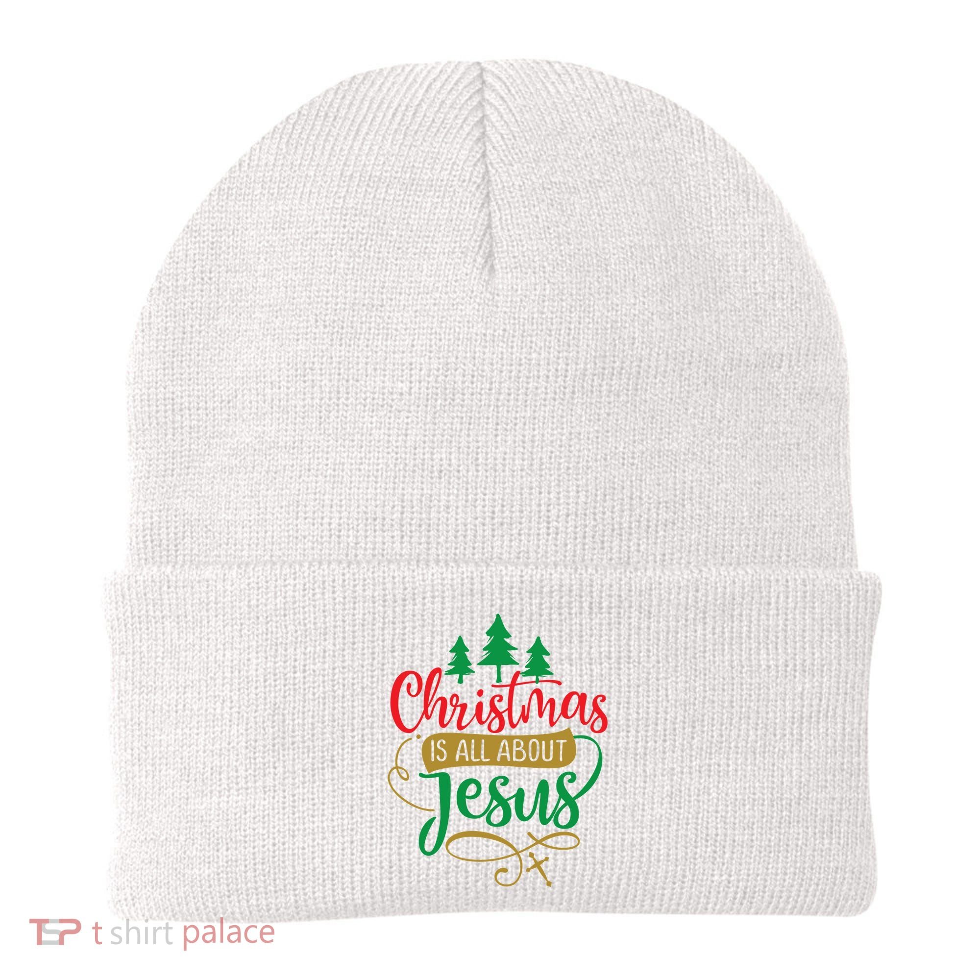 Christmas Is All About Jesus Birthday Christian Beanie