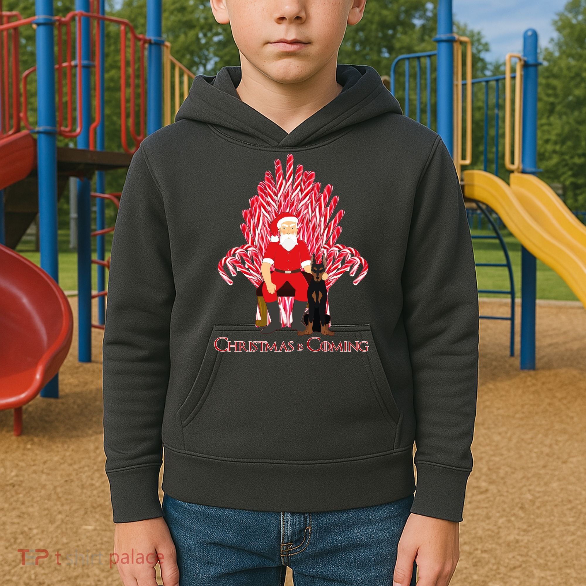 Christmas Is Coming  Kids Hoodie