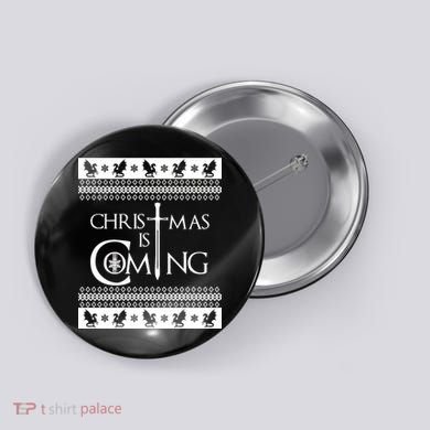 Christmas Is Coming Ugly Button