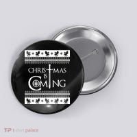 Christmas Is Coming Ugly Button thumb 0