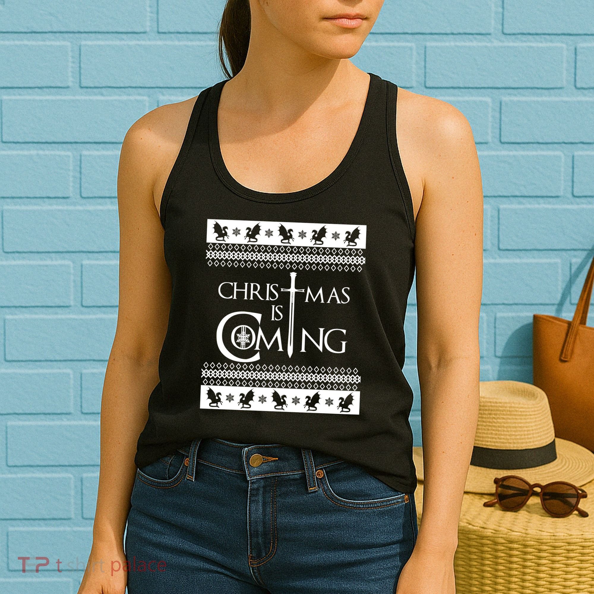 Christmas Is Coming Ugly Women's Tank Top