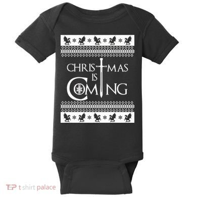 Christmas Is Coming Ugly Baby Bodysuit