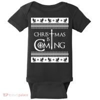 Christmas Is Coming Ugly Baby Bodysuit thumb 0