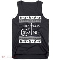 Christmas Is Coming Ugly Tank Top thumb 0