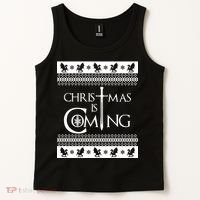 Christmas Is Coming Ugly Tank Top thumb 2