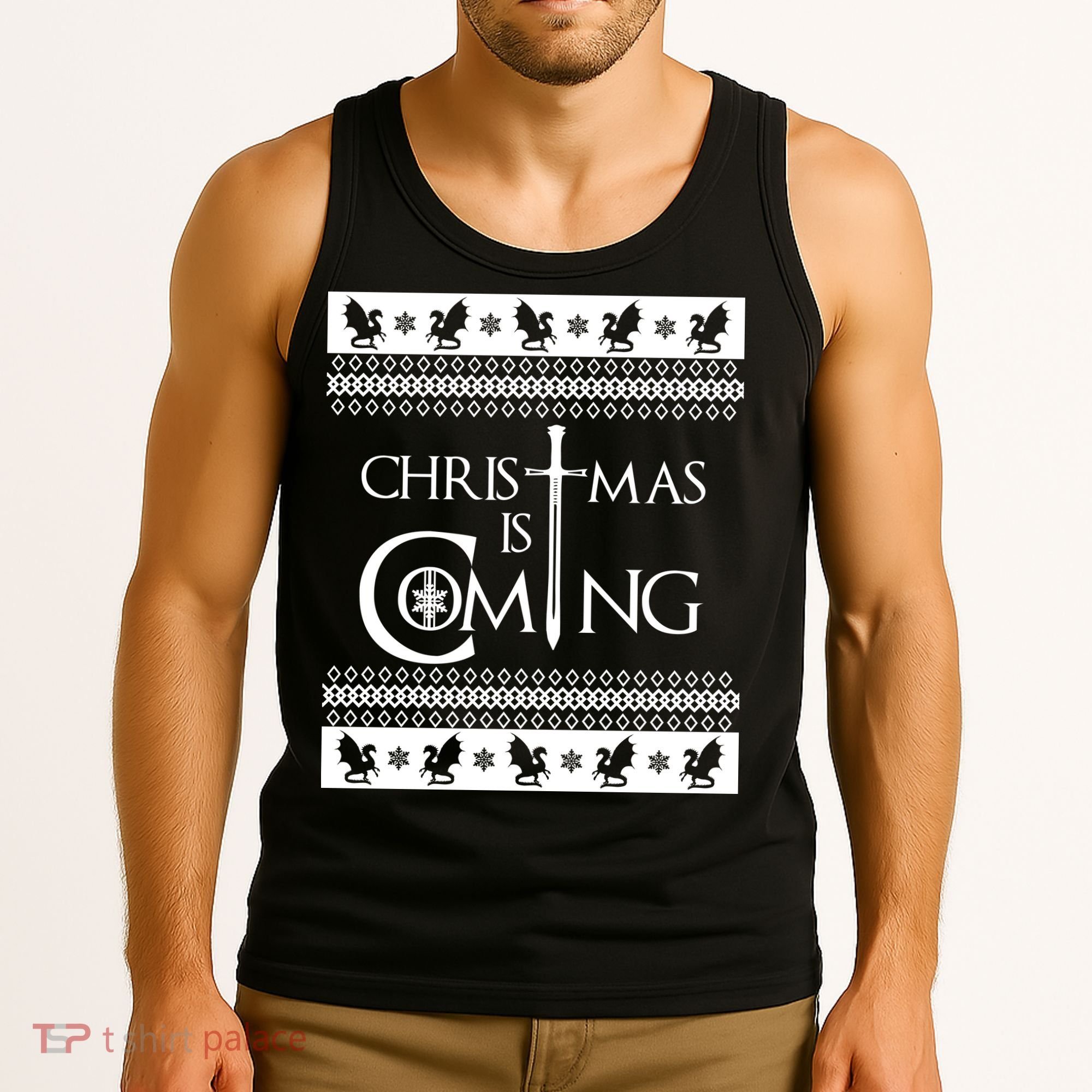 Christmas Is Coming Ugly Tank Top