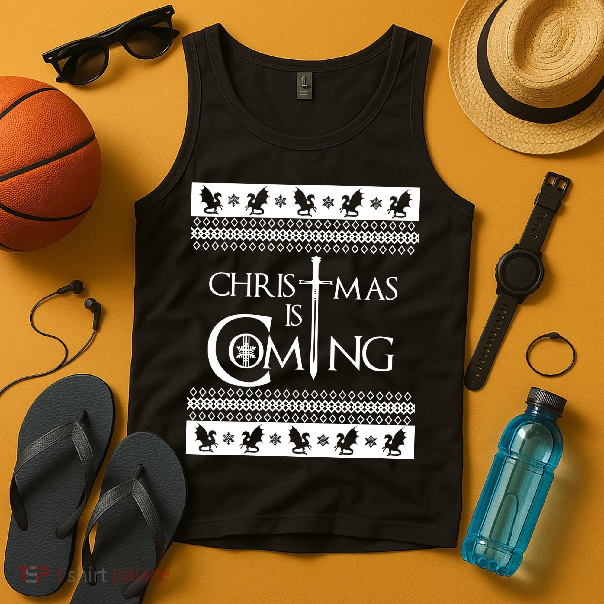 Christmas Is Coming Ugly Tank Top