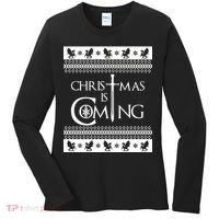 Christmas Is Coming Ugly Women's Long Sleeve Shirt thumb 0