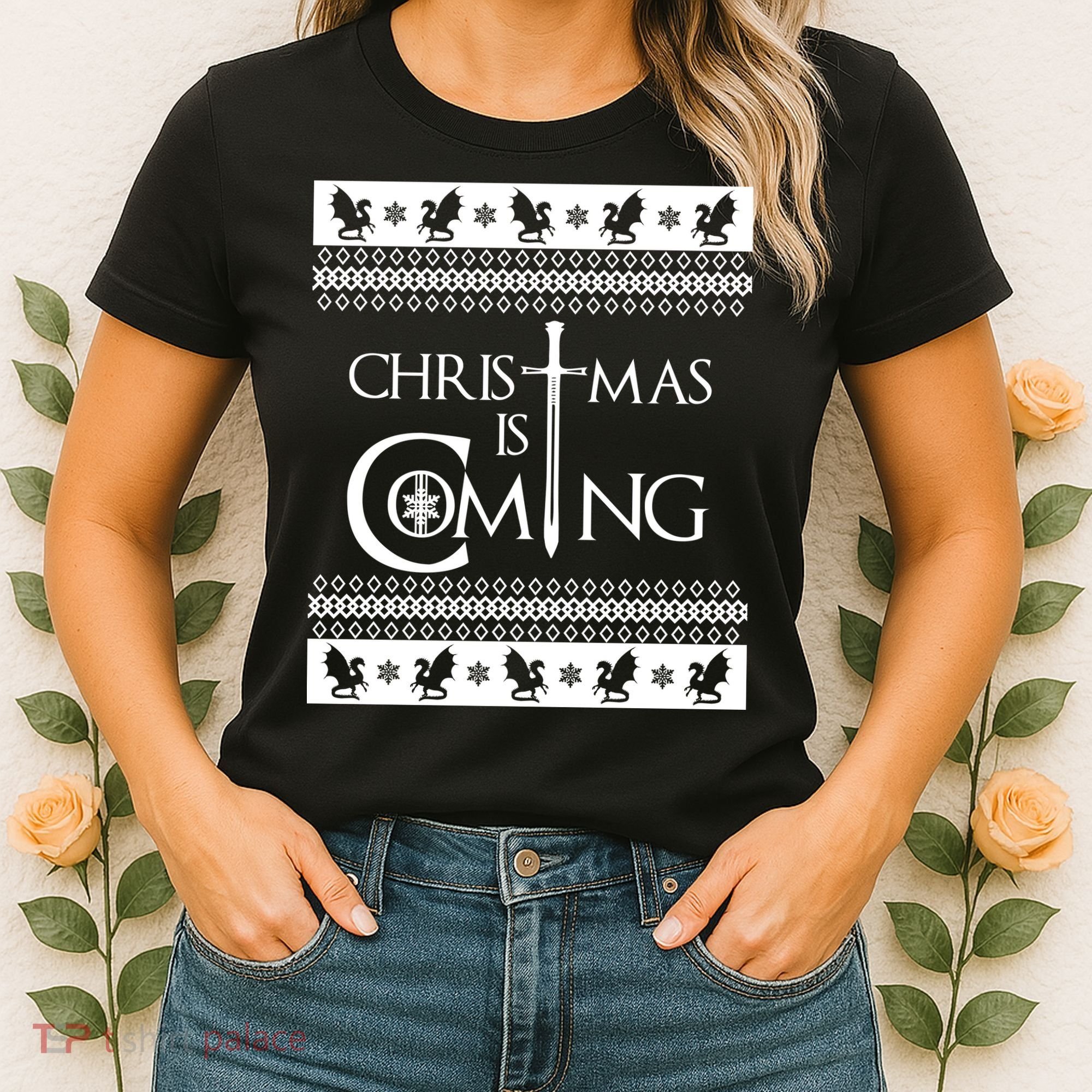 Christmas Is Coming Ugly Women's T-Shirt