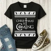 Christmas Is Coming Ugly Women's T-Shirt thumb 3