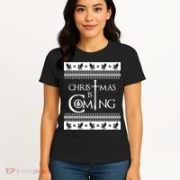 Christmas Is Coming Ugly Women's T-Shirt thumb 4