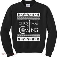 Christmas Is Coming Ugly Kids Sweatshirt thumb 0