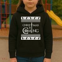Christmas Is Coming Ugly Kids Hoodie thumb 3