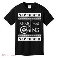 Christmas Is Coming Ugly Kids T-Shirt thumb 0