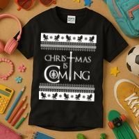 Christmas Is Coming Ugly Kids T-Shirt thumb 3
