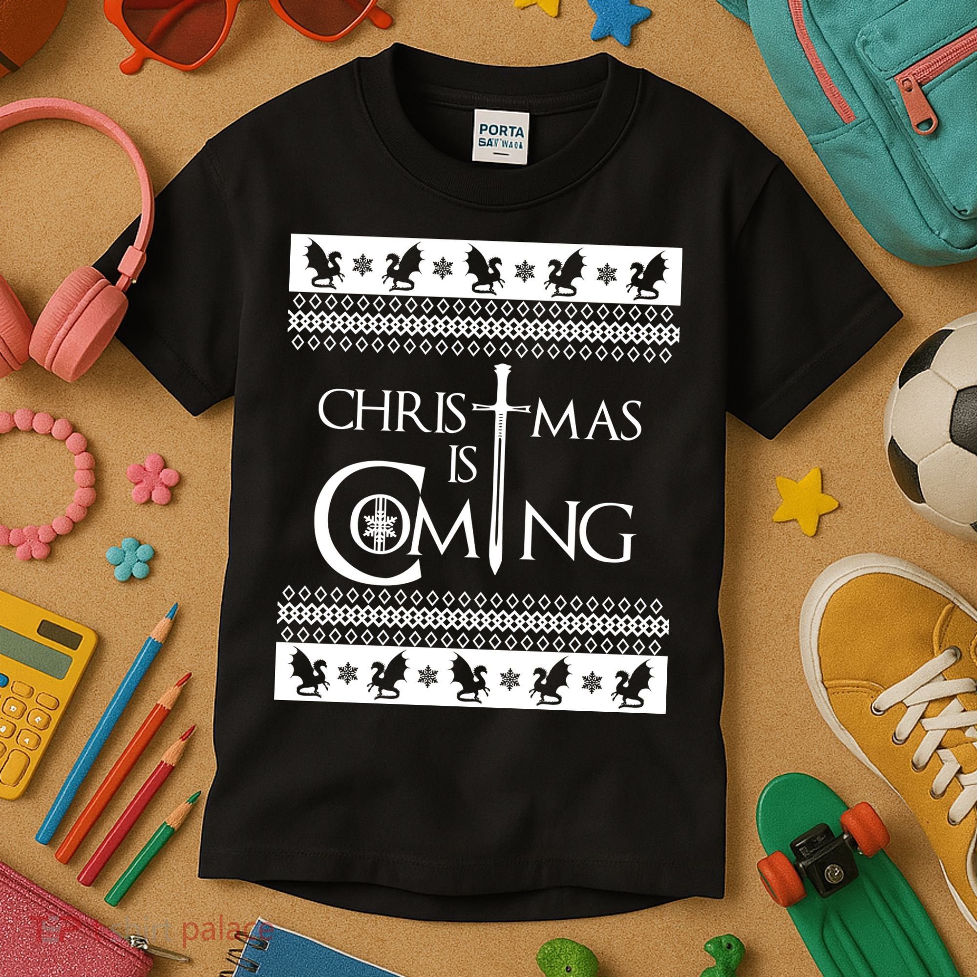Christmas Is Coming Ugly Kids T-Shirt