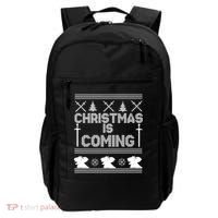 Christmas Is Coming Ugly Sweater Backpack thumb 0