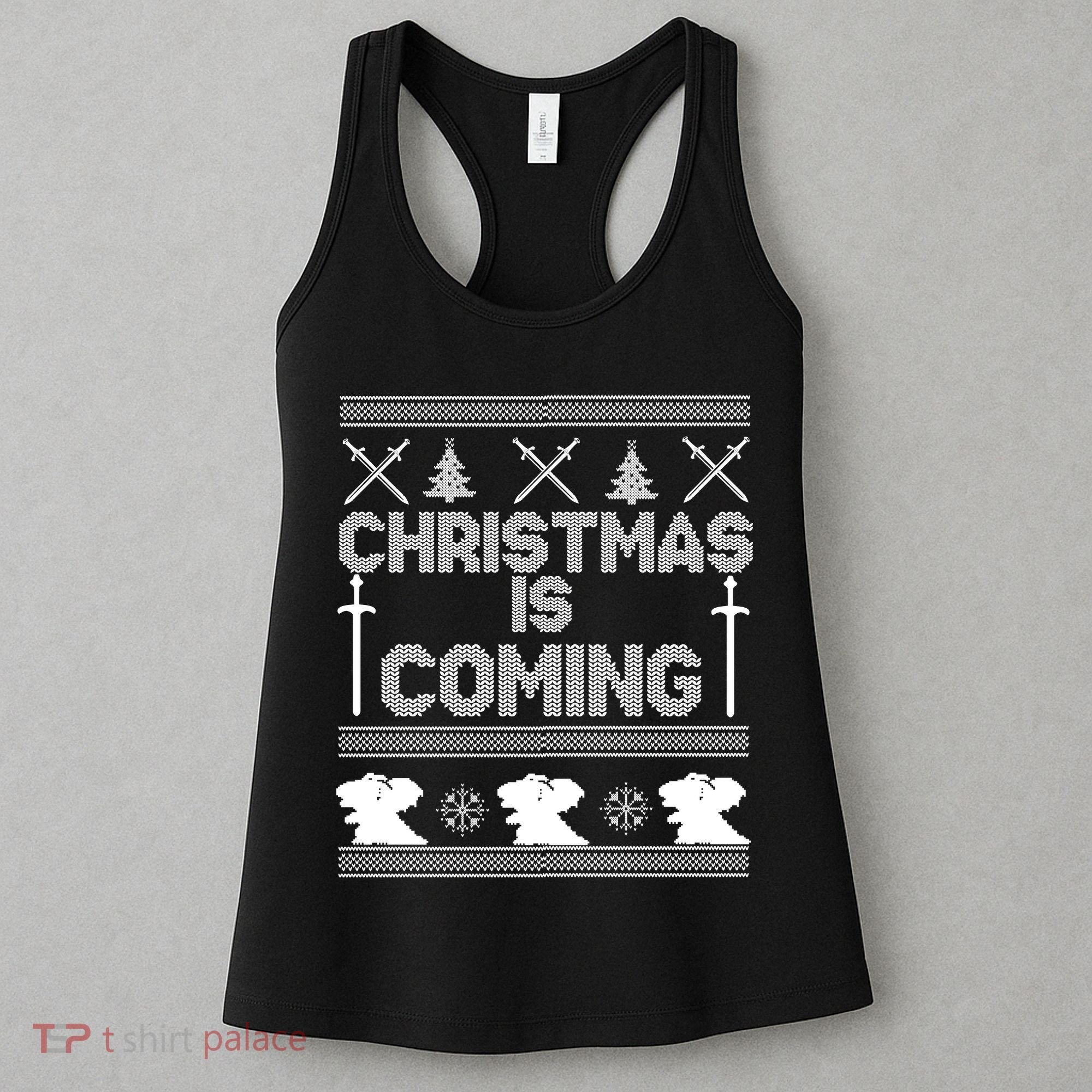Christmas Is Coming Ugly Sweater Women's Tank Top