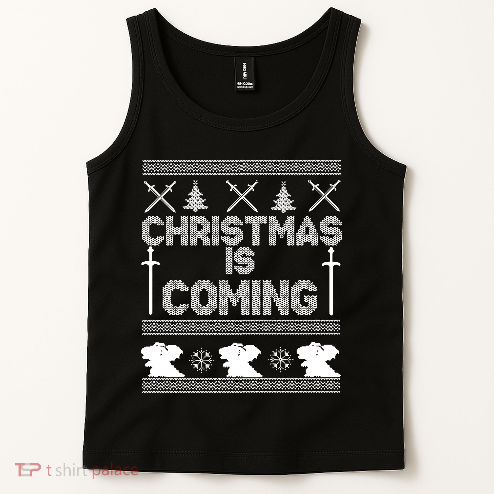 Christmas Is Coming Ugly Sweater Tank Top