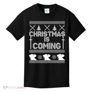 Christmas Is Coming Ugly Sweater Kids T-Shirt