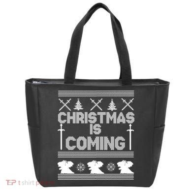 Christmas Is Coming Ugly Sweater Tote Bag