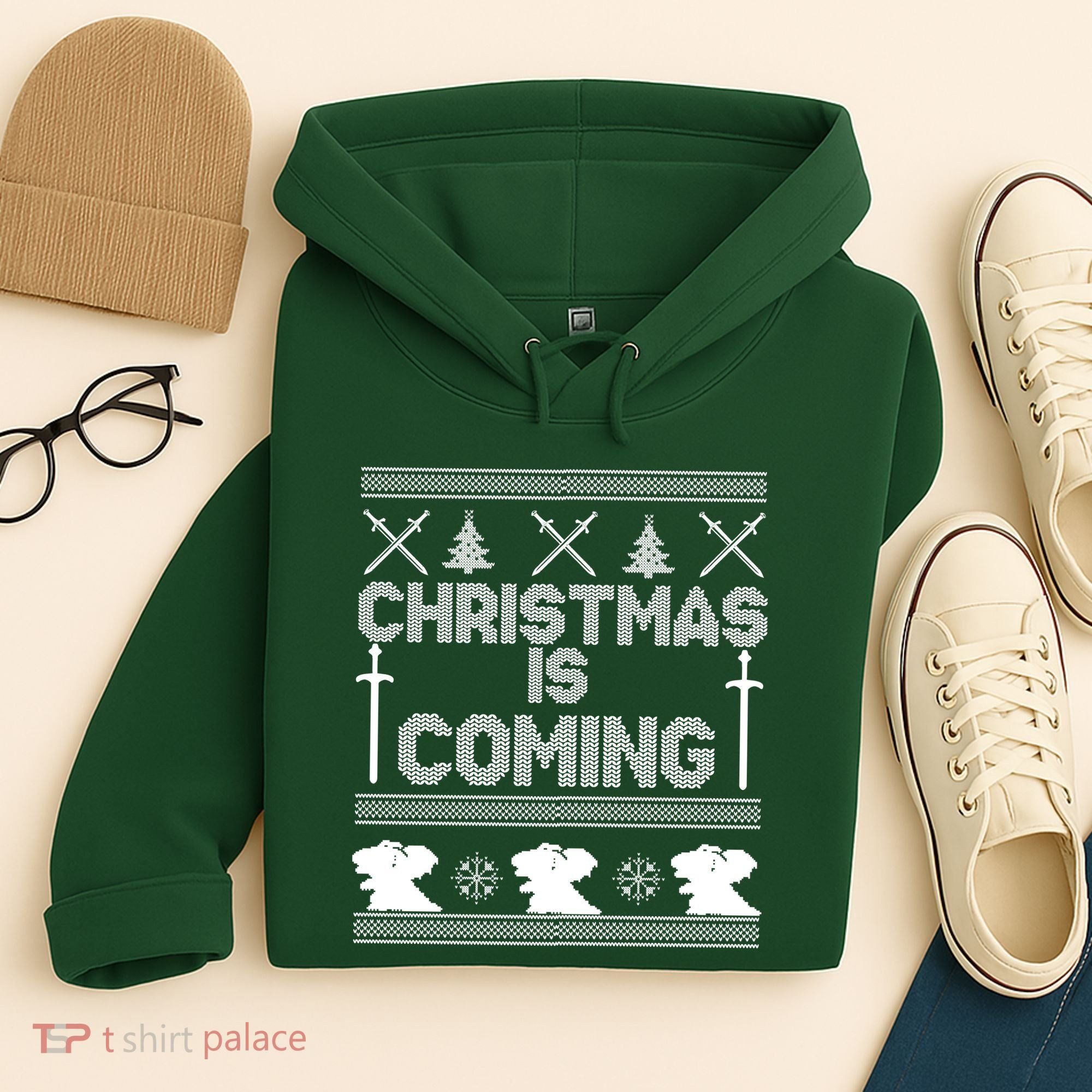 Christmas Is Coming Ugly Sweater Hoodie