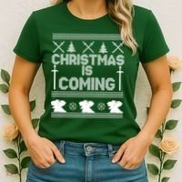 Christmas Is Coming Ugly Sweater Women's T-Shirt thumb 2
