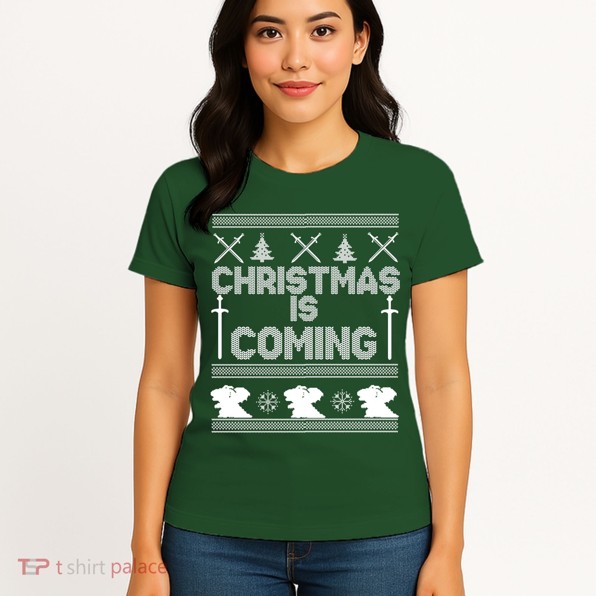 Christmas Is Coming Ugly Sweater Women's T-Shirt