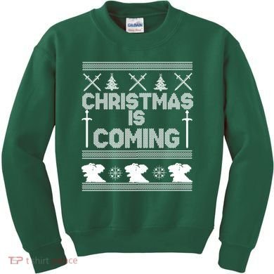 Christmas Is Coming Ugly Sweater Kids Sweatshirt