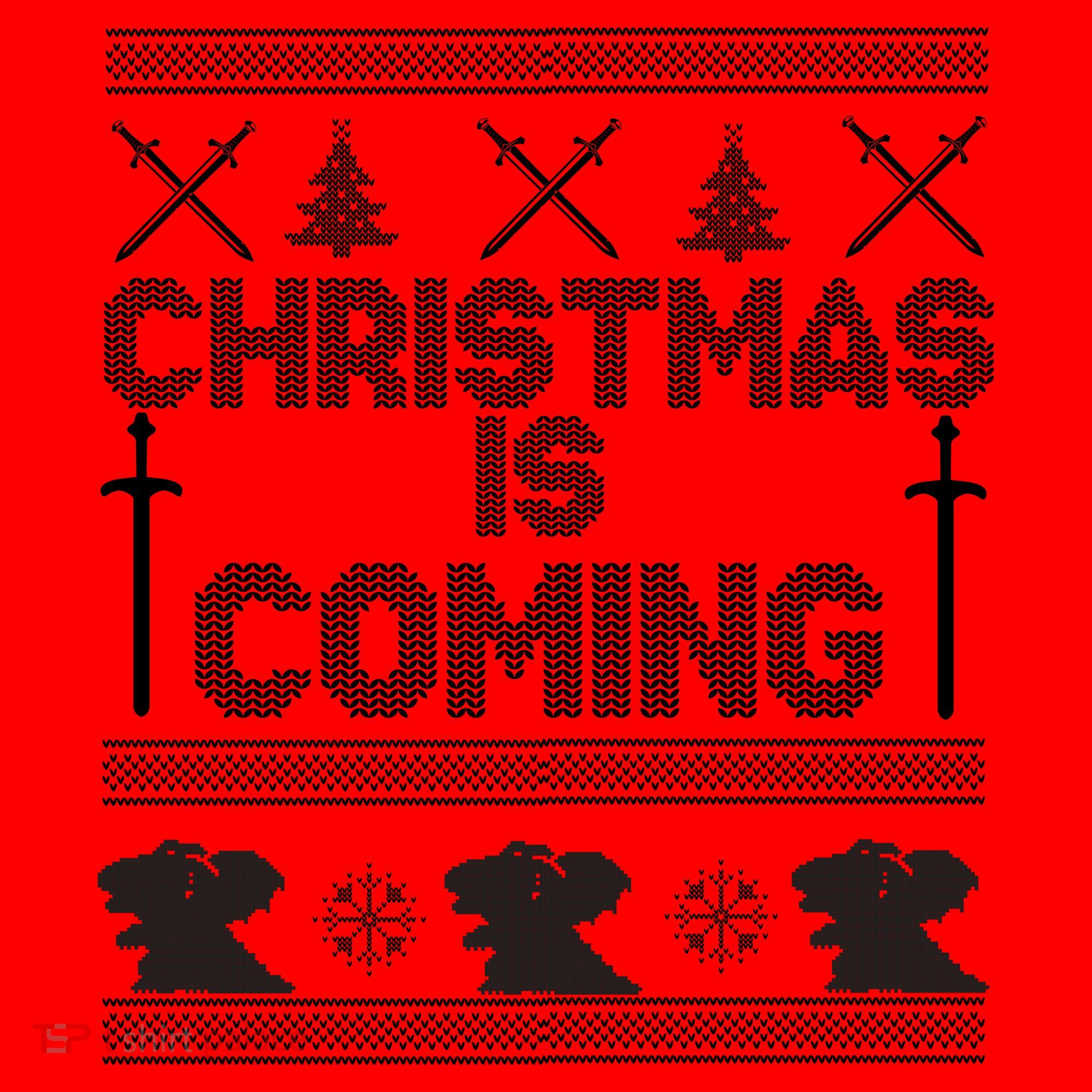 Christmas Is Coming Ugly Sweater Santa Hat