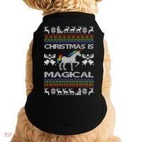 Christmas is Magical Unicorn Ugly Doggie Tank thumb 0