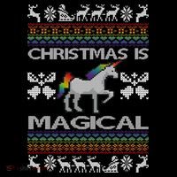 Christmas is Magical Unicorn Ugly Backpack thumb 2