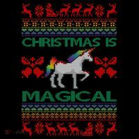Christmas is Magical Unicorn Ugly Coffee Mug thumb 5