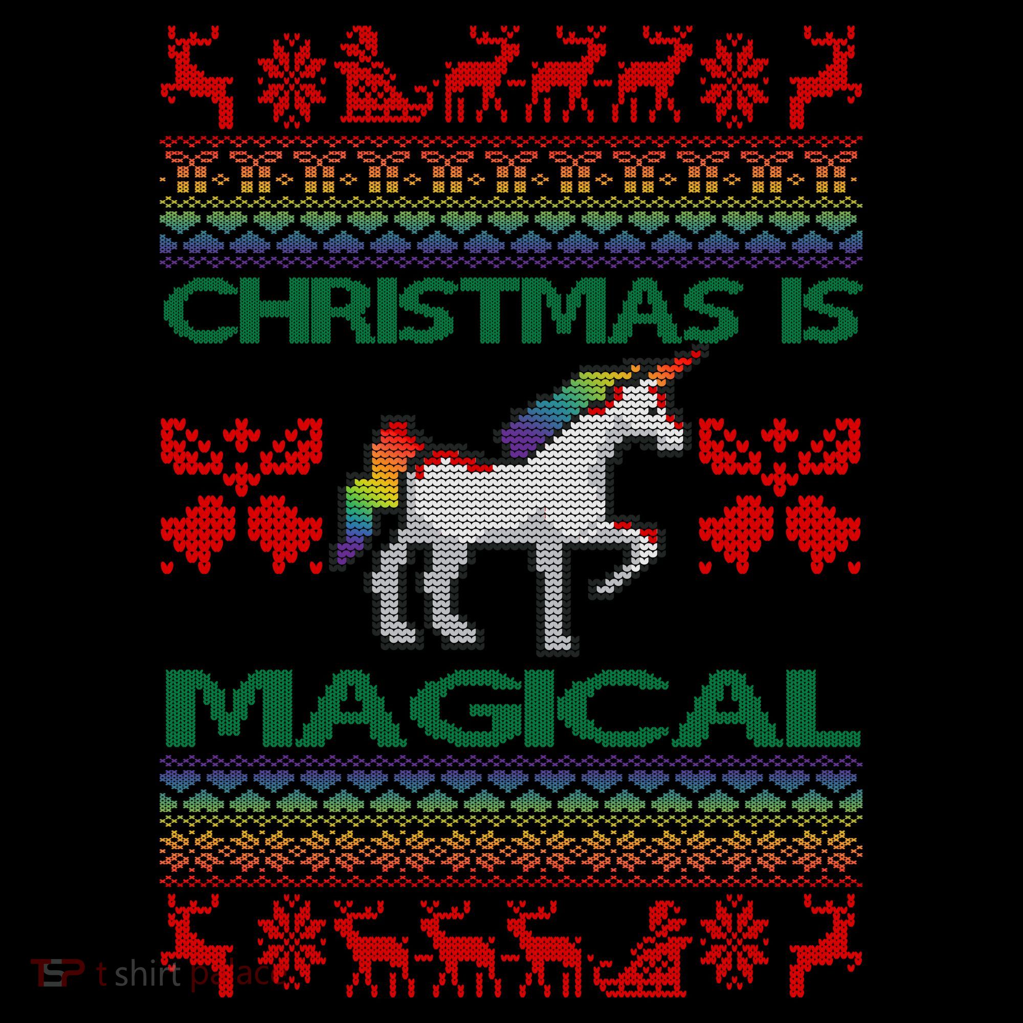 Christmas is Magical Unicorn Ugly Coffee Mug