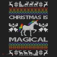 Christmas is Magical Unicorn Ugly Hat thumb 2