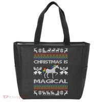 Christmas is Magical Unicorn Ugly Tote Bag thumb 0