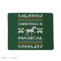 Christmas is Magical Unicorn Ugly Mousepad thumb 0