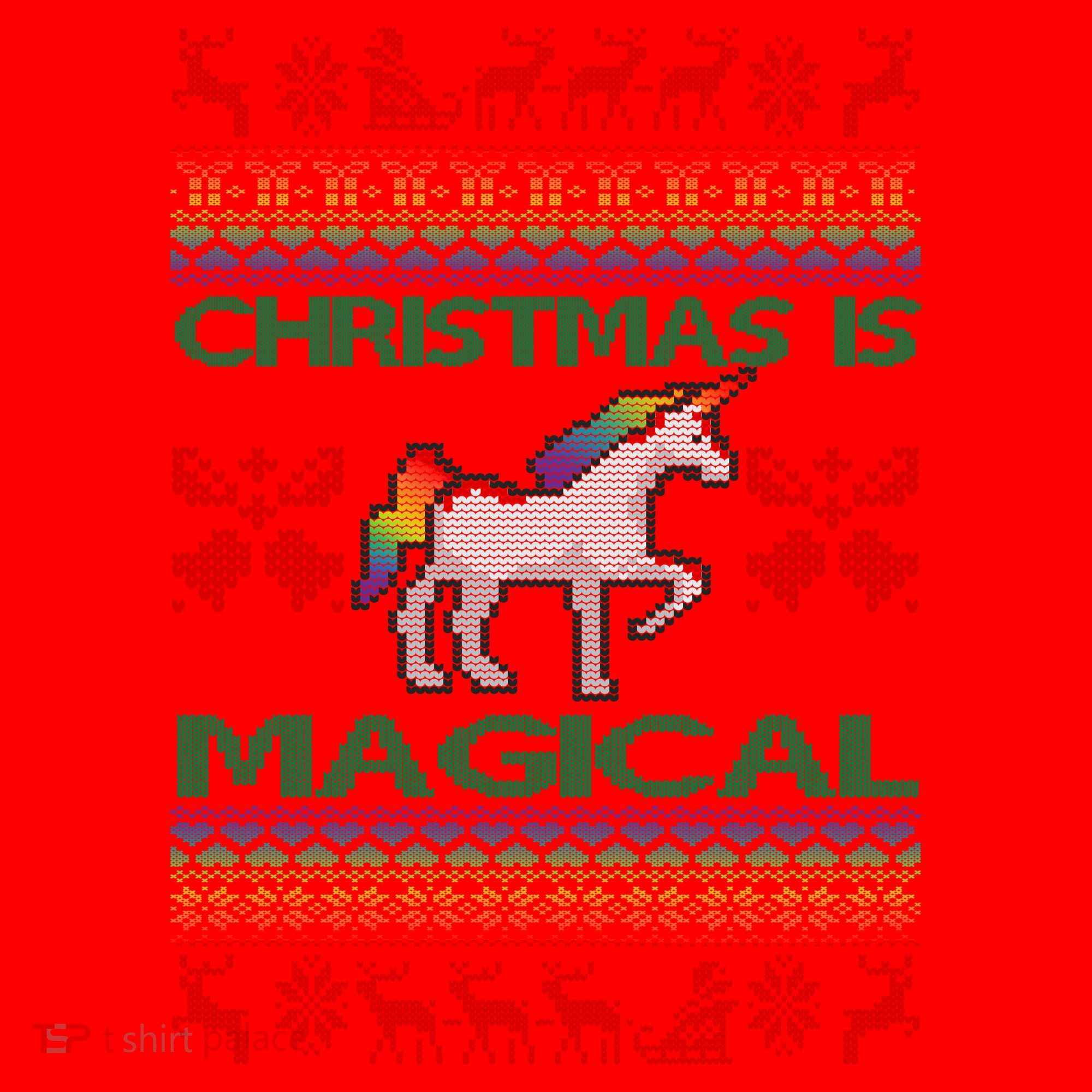 Christmas is Magical Unicorn Ugly Santa Hat