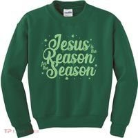Christmas Jesus Is The Reason For The Season Kids Sweatshirt thumb 0