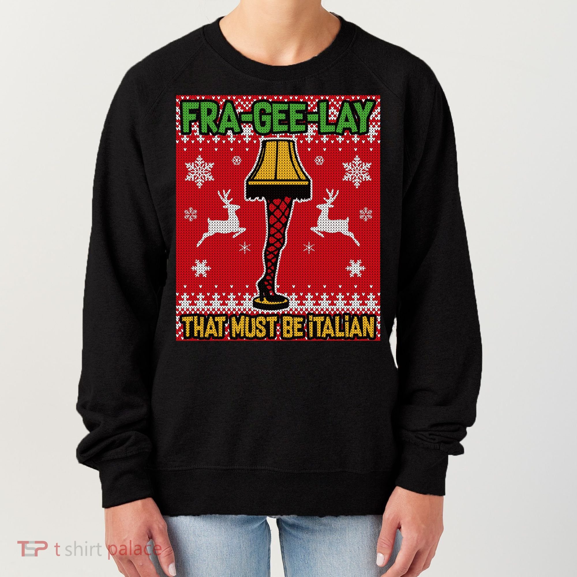 Christmas Lamp Fra Gee Lay Ugly Women's Sweatshirt
