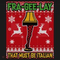 Christmas Lamp Fra Gee Lay Ugly USA-Made Doggie Bandana thumb 2