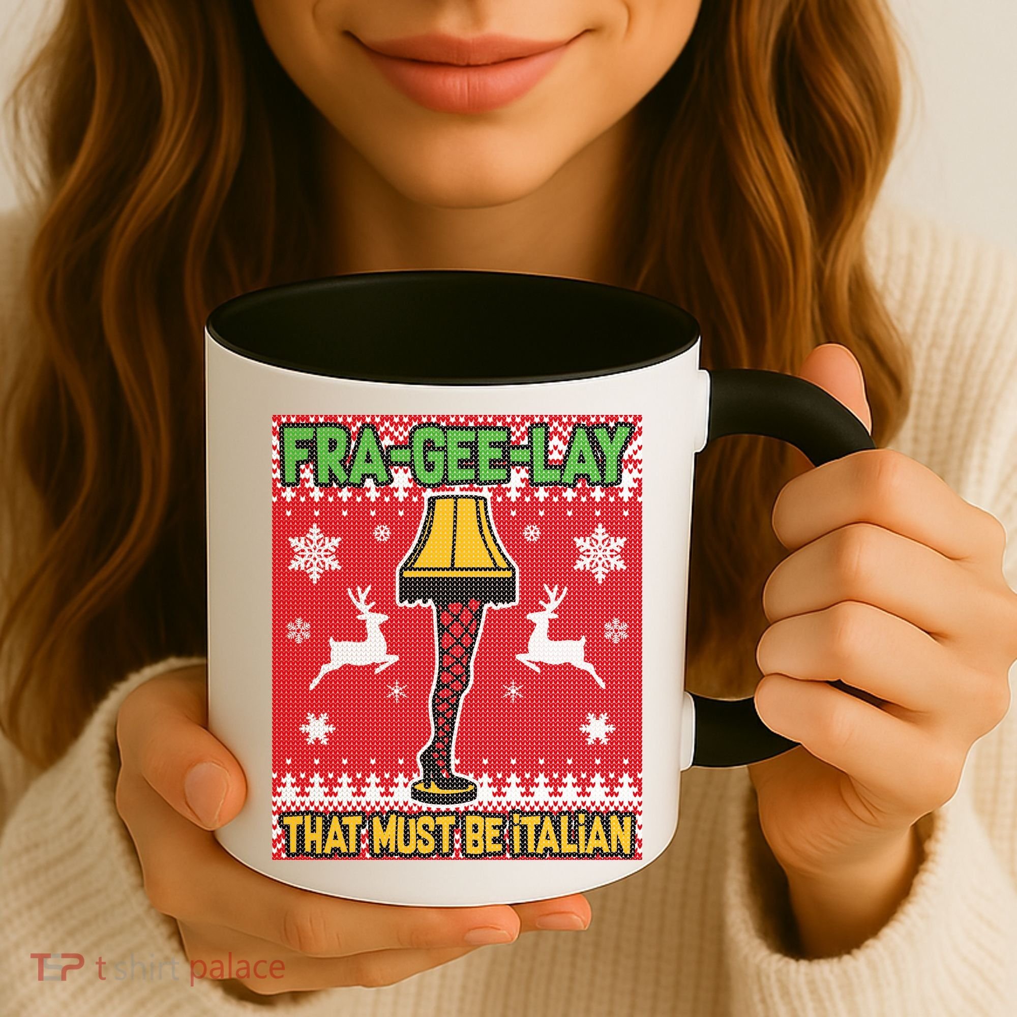 Christmas Lamp Fra Gee Lay Ugly Coffee Mug