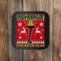 Christmas Lamp Fra Gee Lay Ugly Coaster thumb 0