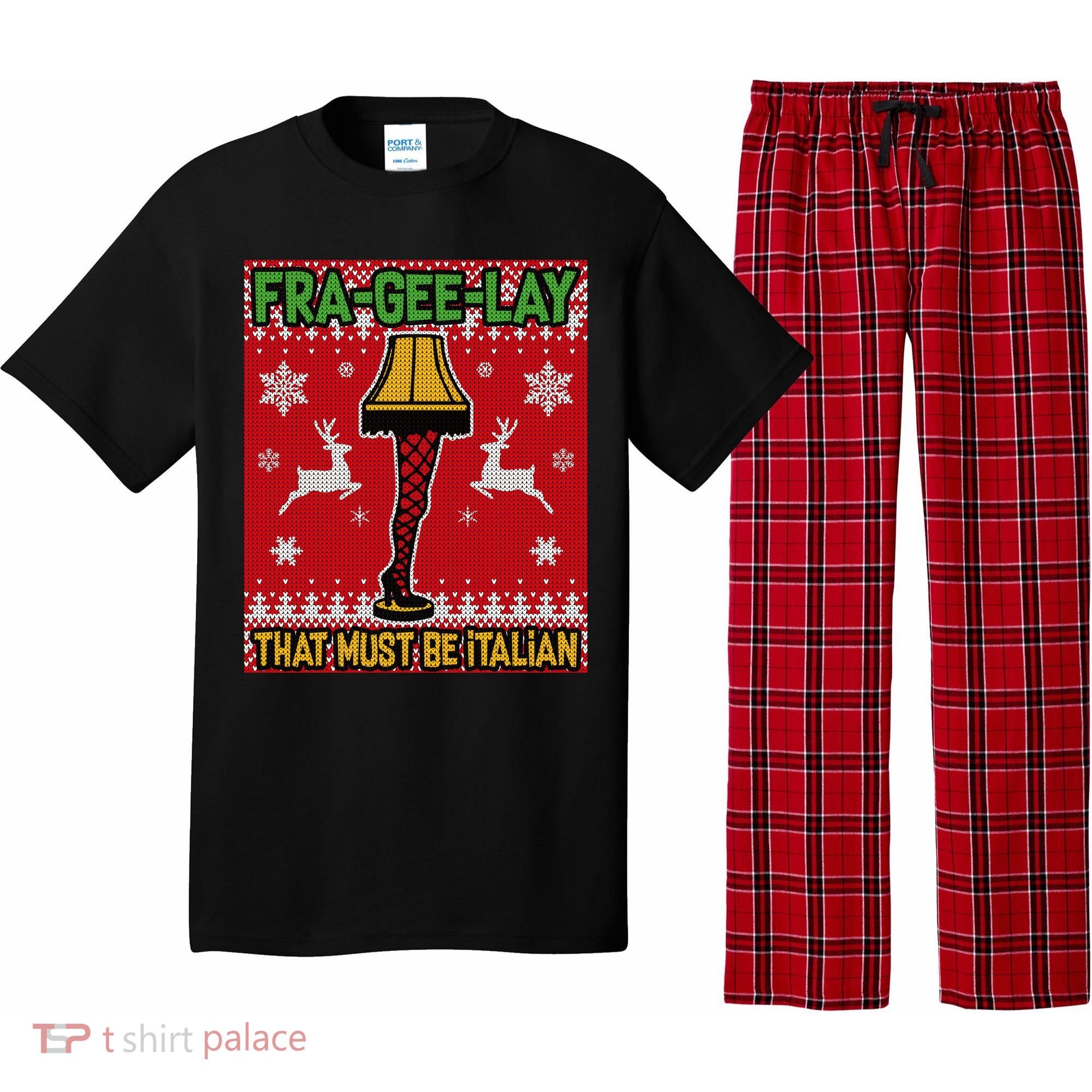 Christmas Lamp Fra Gee Lay Ugly Pajama Set