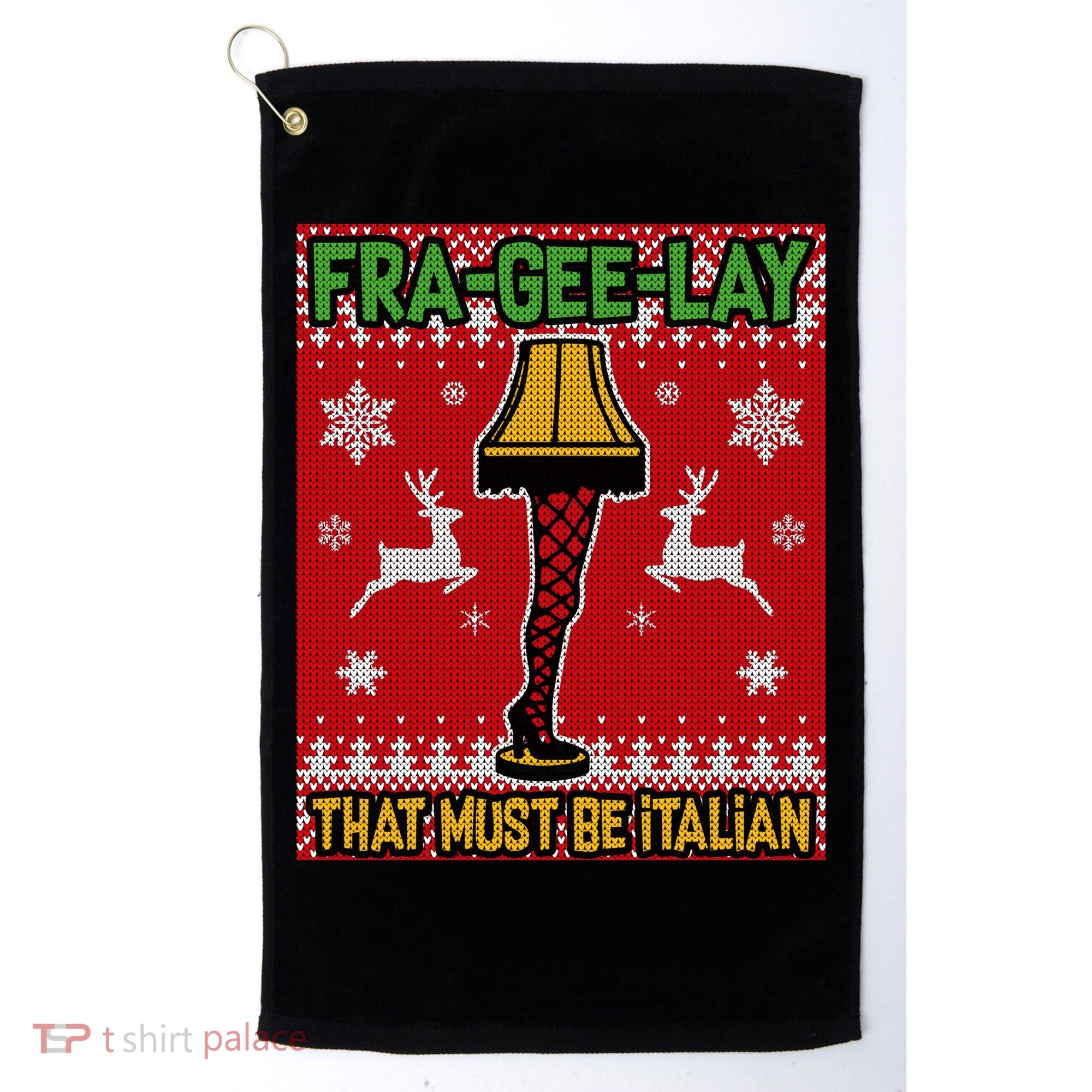 Christmas Lamp Fra Gee Lay Ugly Golf Towel