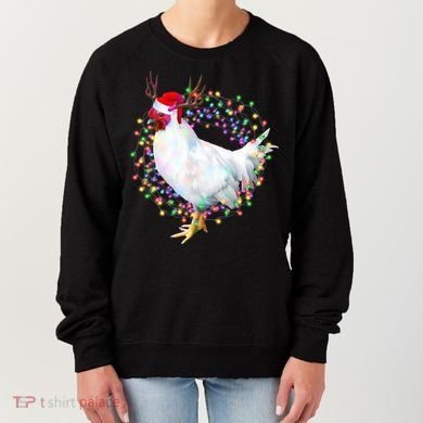 Christmas Lights Chicken Women's Sweatshirt