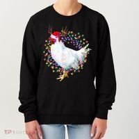 Christmas Lights Chicken Women's Sweatshirt thumb 0