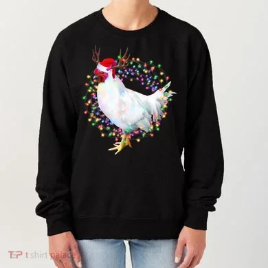 Christmas Lights Chicken Women's Sweatshirt