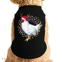 Christmas Lights Chicken Doggie Tank thumb 0