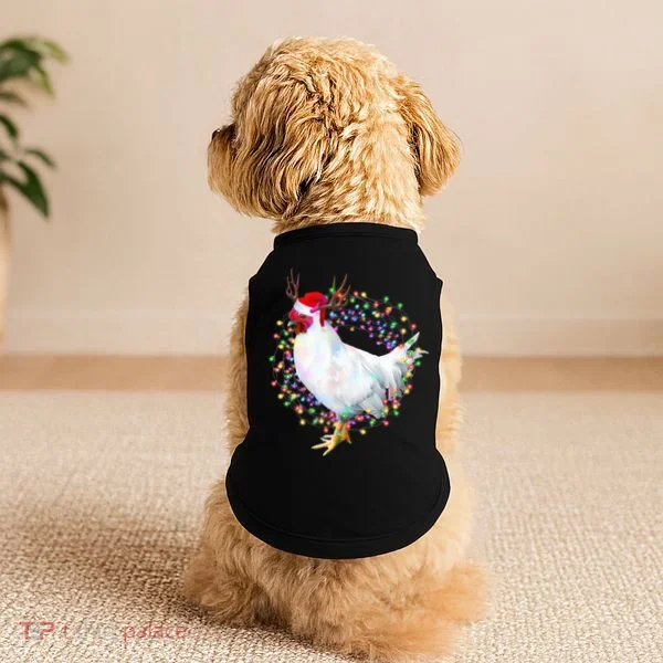 Christmas Lights Chicken Doggie Tank